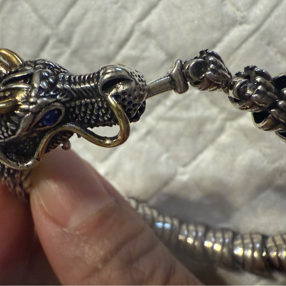 Dragon Bracelet in Antique Silver Tone - Picture 3 of 8